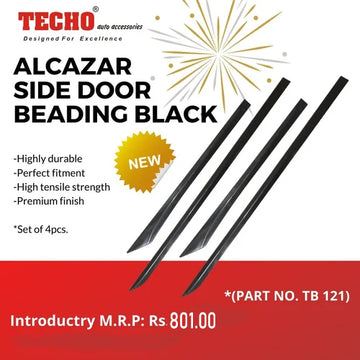 HYUNDAI ALCAZAR SIDE BLACK 2021 ONWARDS, SET OF 4 PCS DOOR BEADING