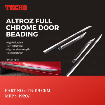 TATA ALTROZ FULL CHROME 2020 ONWARDS, SET OF 4 PCS DOOR BEADING