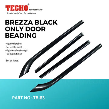 MARUTI BREZZA BLACK 2016-2021, SET OF 4 PCS DOOR BEADING