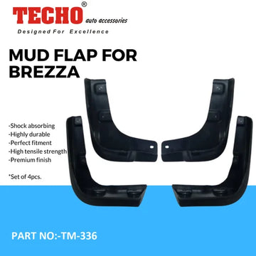 MARUTI BERZZA 2016-2021, SET OF 4 PCS MUD GUARD