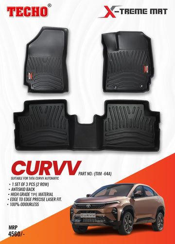 TATA CURVV AUTOMATIC 2024 ONWARDS X-TREME MAT, SET OF 3 PCS
