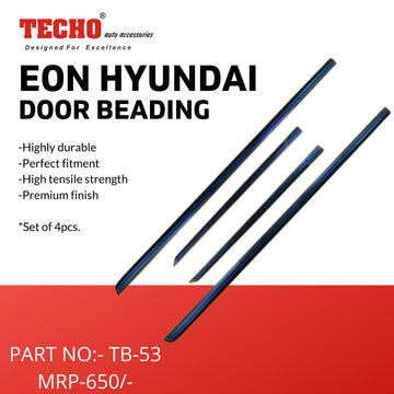 HYUNDAI EON BLACK 2011 ONWARDS, SET OF 4 PCS DOOR BEADING