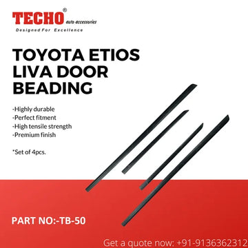 TOYOTA ETIOS LIVA 2011-2020, SET OF 4 PCS DOOR BEADING