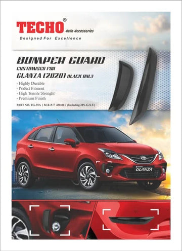 BUMBER GUARD FOR MARUTI SUZUKI GLANZA BLACK 2020