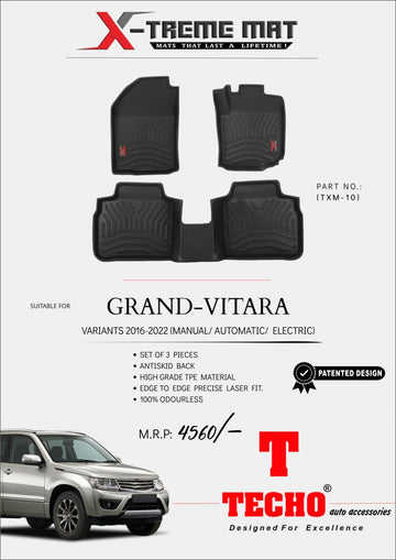 MARUTI GRAND VITARA 2022 ONWARDS X-TREME MAT, SET OF 3 PCS