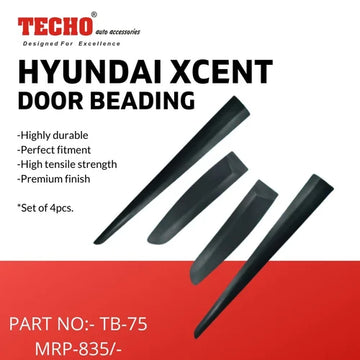 HYUNDAI XCENT 2013-2017, SET OF 4 PCS DOOR BEADING
