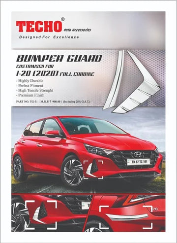 i20 CHROME BUMPER GUARD