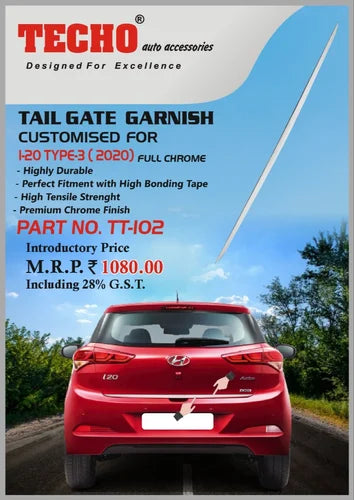 TAIL GATE GARNISH FOR MARUTI SUZUKI I-20 2020