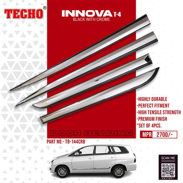 TOYOTA INNOVA BLACK AND WITH 2014-2016, SET OF 4 PCS DOOR BEADING