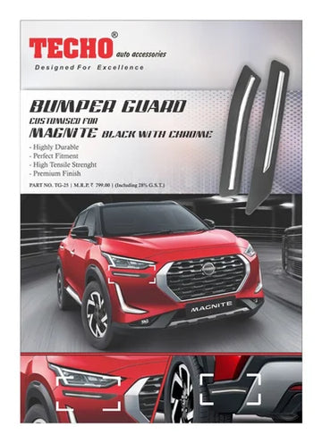 BUMPER GUARD FOR NISSAN MAGNITE WITH CHROME 2020