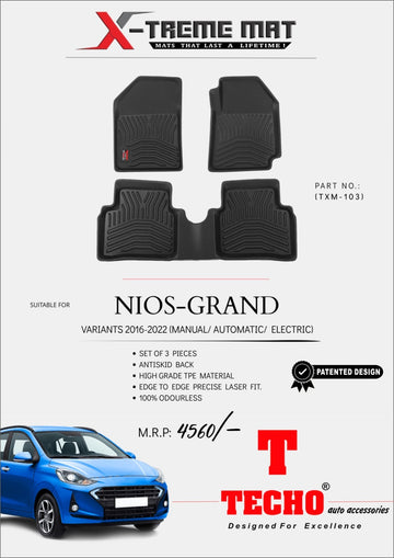 NIOS GRAND 2016 2022 X-TREME MAT