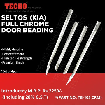 KIA SELTOS FULL CHROME 2019 ONWARDS, SET OF 4 PCS DOOR BEADING