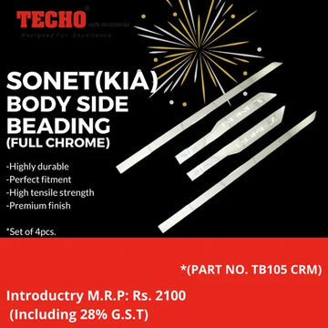KIA SONET FULL CHROME 2020 ONWARDS, SET OF 4 PCS DOOR BEADING