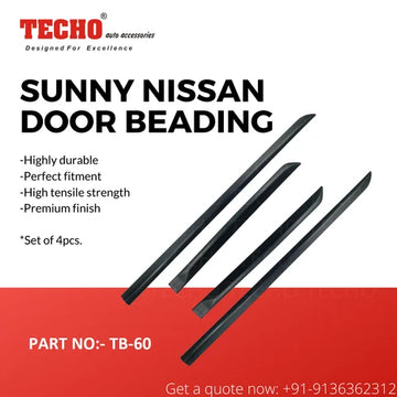 NISSAN SUNNY 2015 ONWARDS, SET OF 4 PCS DOOR BEADING