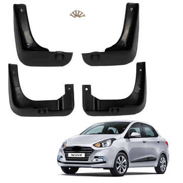 HYUNDAI XCENT 2013-2017, SET OF 4 PCS MUD GUARD