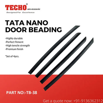 TATA NANO BLACK 2008 ONWARDS, SET OF 4 PCS DOOR BEADING