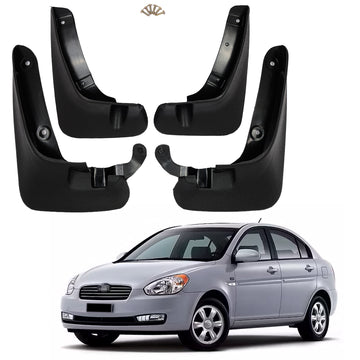 HYUNDAI VERNA 2006-2010, SET OF 4 PCS MUD GUARD