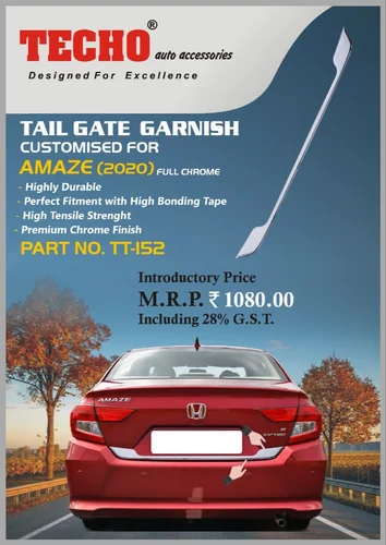 TAIL GATE GARNISH FOR HONDA AMAZE 2018