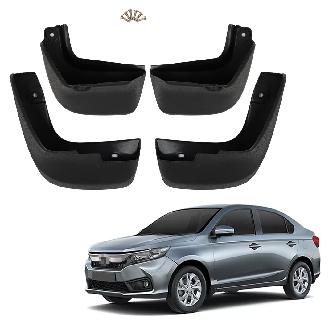 HONDA AMAZE 2018 ONWARDS, SET OF 4 PCS  MUD GUARD