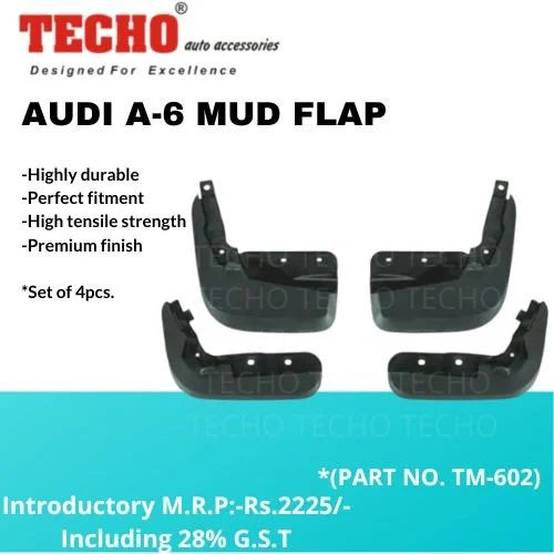 AUDI A-6 2016-2018, SET OF 4 PCS  MUD GUARD