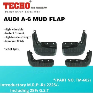 AUDI A-6 2016-2018, SET OF 4 PCS  MUD GUARD