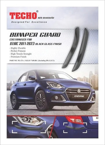 DZIRE 2017-2023 BLACK CLASSIC BUMPER GUARD