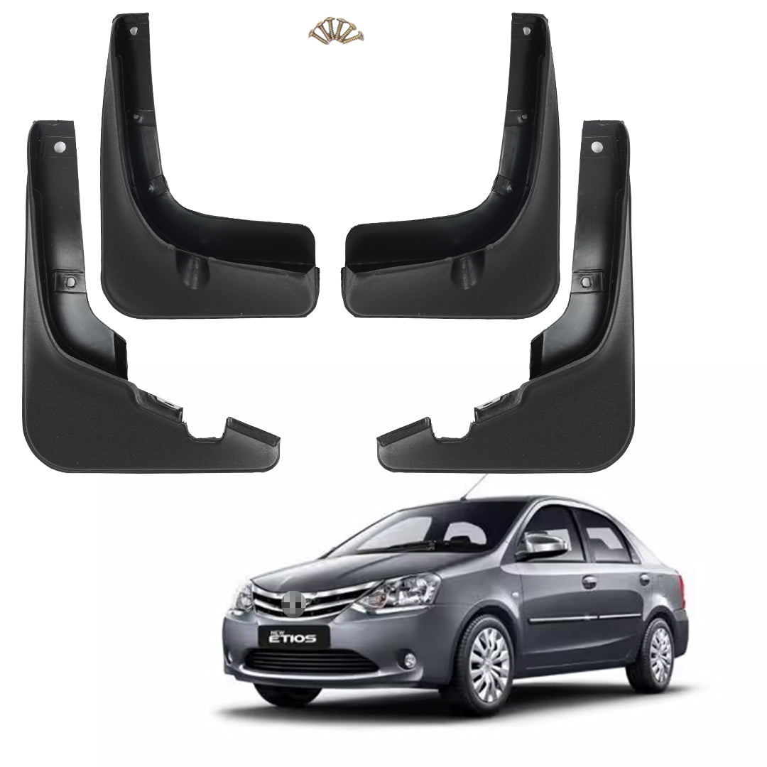 TOYOTA ETIOS 2010-2016, SET OF 4 PCS  MUD GUARD