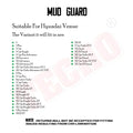 Hyundai Venue 2022-2025 Mud Guards