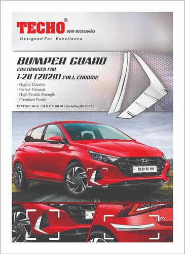 i20 CHROME BUMPER GUARD