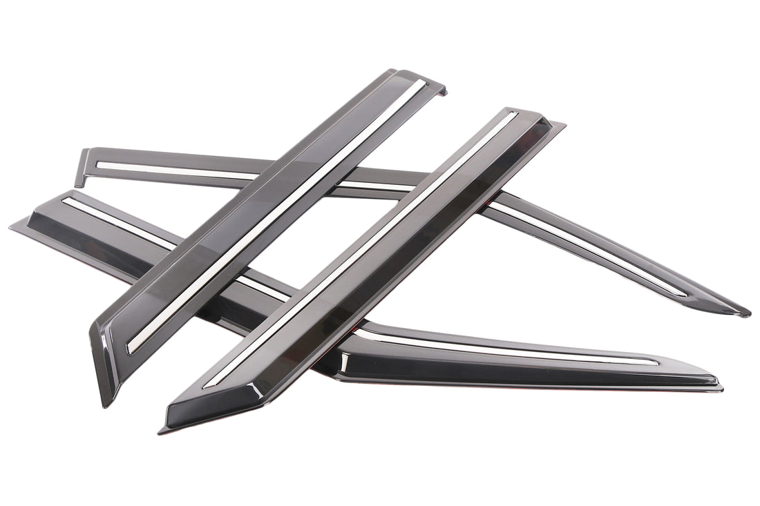 Hyundai Venue Door visor, 2019-2022, Chrome line, set of 4pcs