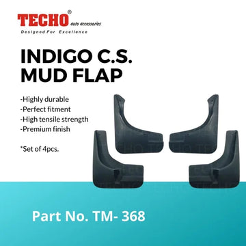 TATA INDIGO C.S. 2008-2016, SET OF 4 PCS  MUD GUARD