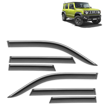 MARUTI JIMNY PLAIN 2023 ONWARDS, SET OF 6 PCS  DOOR VISOR