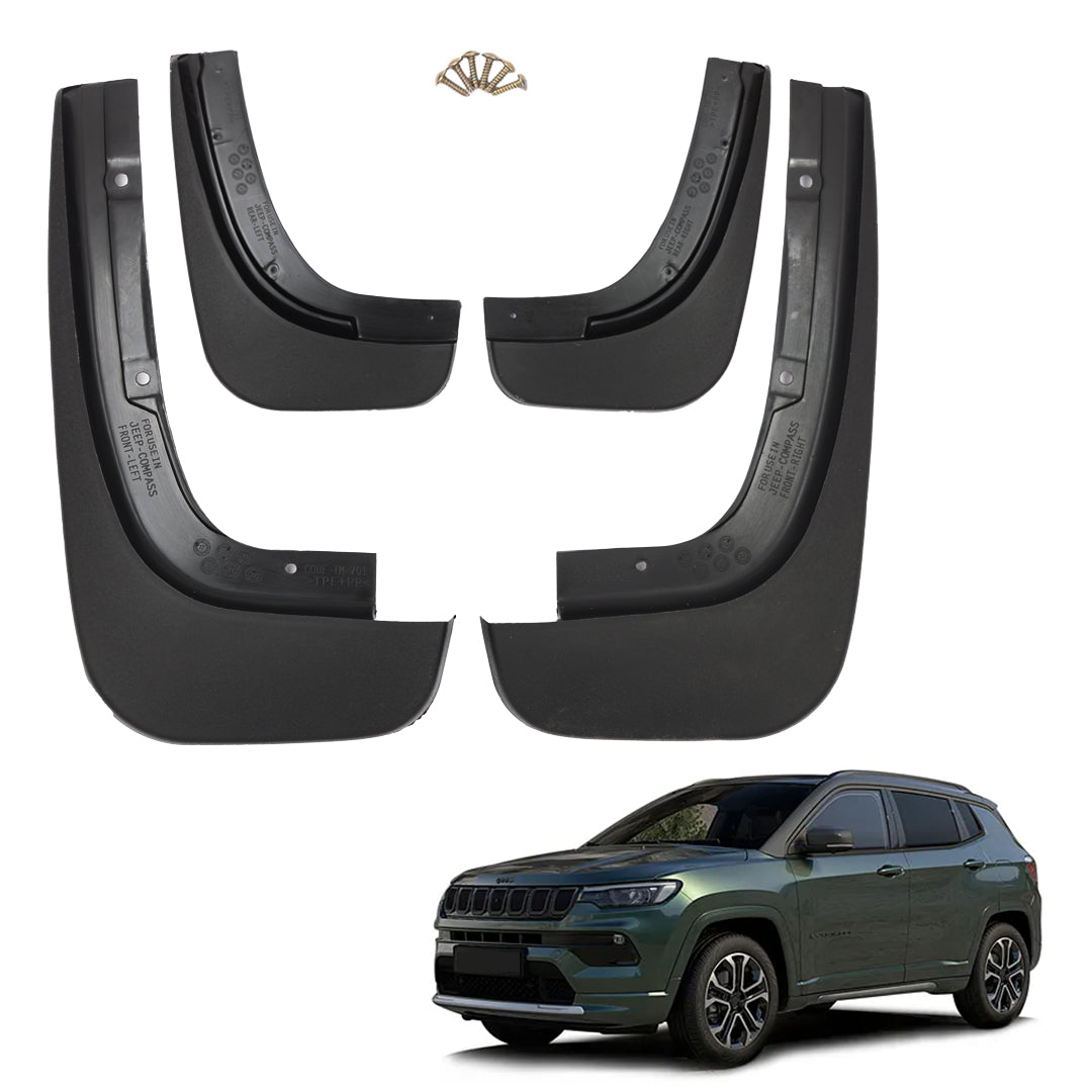 JEEP COMPASS 2017 ONWARDS, SET OF 4 PCS  MUD GUARD