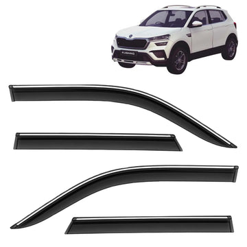 VOLKSWAGEN TAIGUN / SKODA KUSHAQ PLAIN 2021 ONWARDS, SET OF 4 PCS  DOOR VISOR