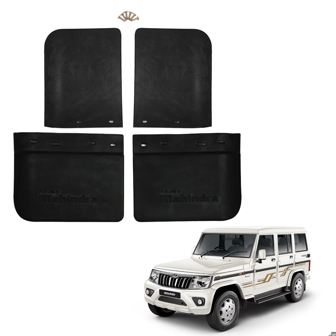 MAHINDRA BOLERO 2000-2015, SET OF 4 PCS  MUD GUARD