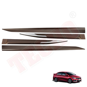 MARUTI CIAZ WITH CHROME-INSERT 2014-2017, SET OF 4 PCS  DOOR BEADING