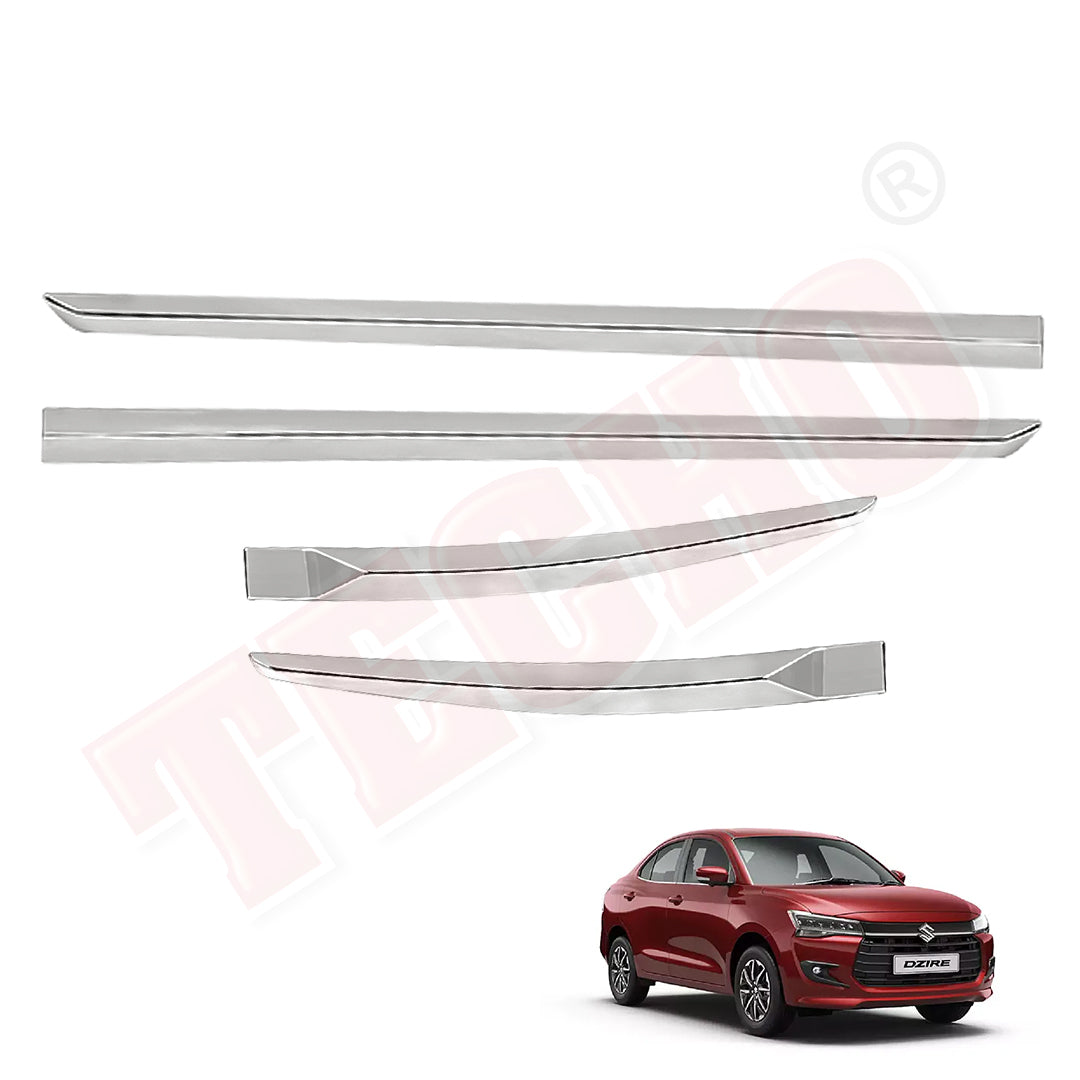 Maruti Dzire 2024+ Chrome Door Beading