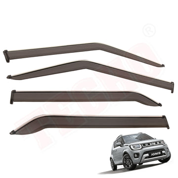 DOOR VISOR FOR MARUTI SUZUKI IGNIS I.M. CHROME LINE 2016