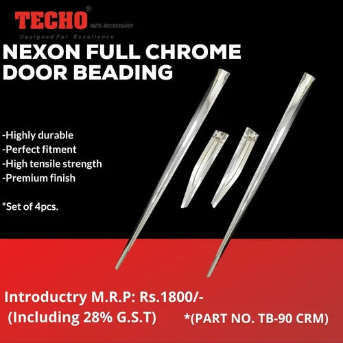 DOOR BEADING FOR TATA NEXON FULL CHROME 2017-2019