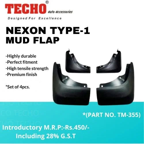 NEXON 2017-2019, SET OF 4 PCS  MUD GUARD