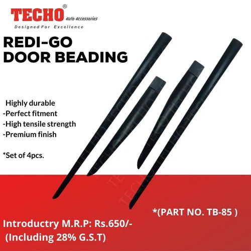 NISSAN REDI-GO BLACK 2015 ONWARDS, SET OF 4 PCS  DOOR BEADING