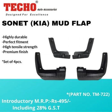 KIA SONET 2020 ONWARDS, SET OF 4 PCS  MUD GUARD