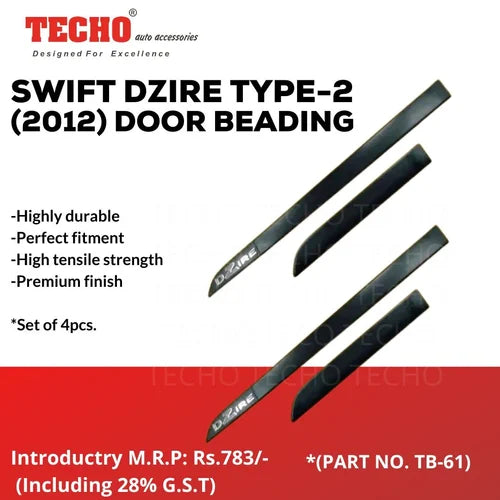 DOOR BEADING FOR MARUTI SUZUKI SWIFT DZIRE 2012