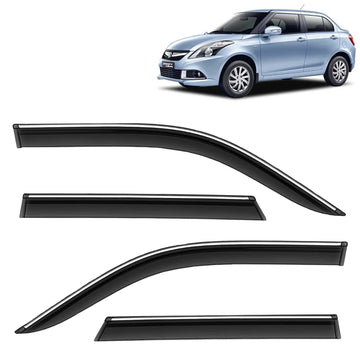 MARUTI SWIFT CHROME 2006-2010 ONWARDS, SET OF 4 PCS  DOOR VISOR