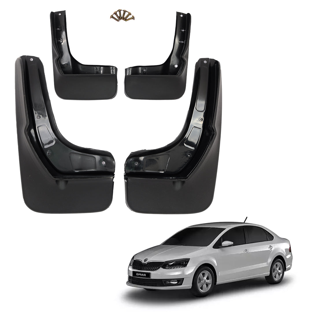 SKODA RAPID 2019 ONWARDS, SET OF 4 PCS  MUD GUARD