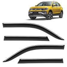 VOLKSWAGEN TAIGUN / SKODA KUSHAQ CHROME LINE 2021 ONWARDS, SET OF 4 PCS  DOOR VISOR