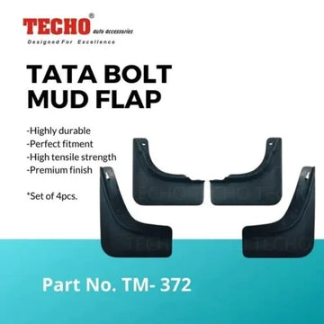 TATA BOLT 2015 ONWARDS, SET OF 4 PCS  MUD GUARD