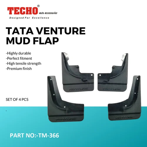 TATA VENTURE 2011 ONWARDS, SET OF 4 PCS  MUD GUARD