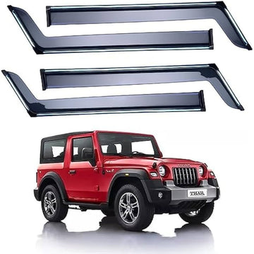 MAHINDRA THAR ROXX PLAIN 2024 ONWARDS, SET OF 4 PCS  DOOR VISOR