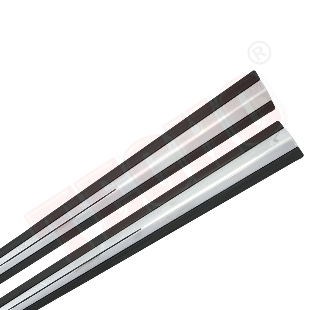 TATA TIAGO BLACK WITH CHROME 2020 ONWARDS, SET OF 4 PCS  DOOR BEADING